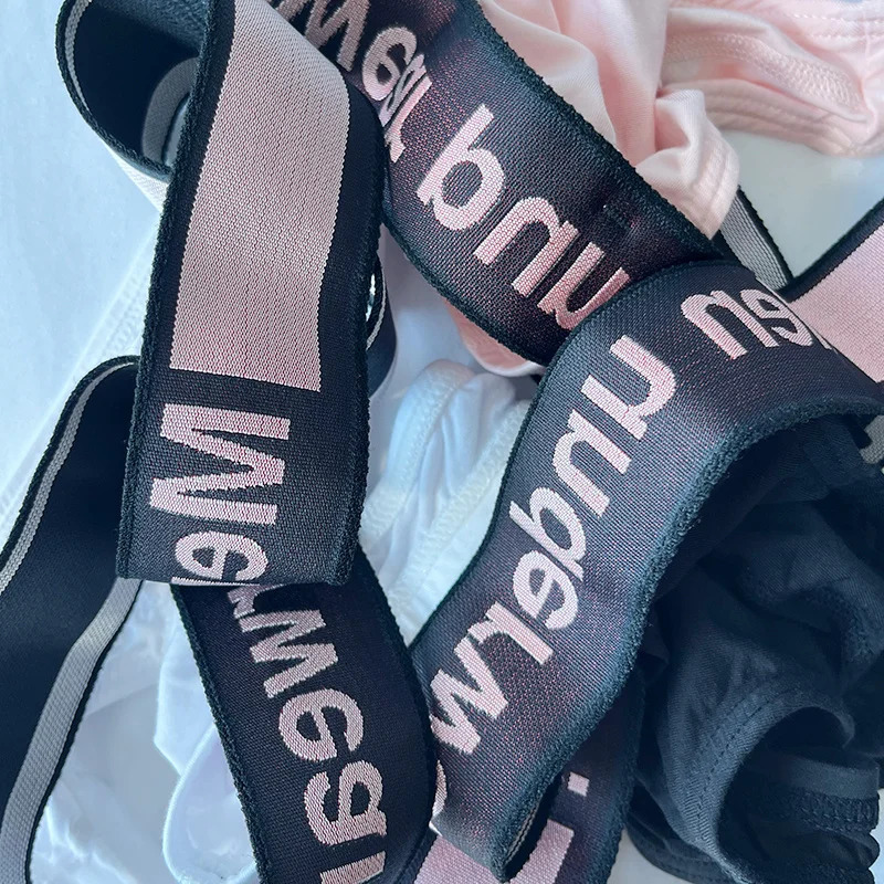 Home>Products>Men>Fashion Triangle Men>Low Waist Closed Hip Lift Elastic Band>Pink Gradient Vneck Strap 250417