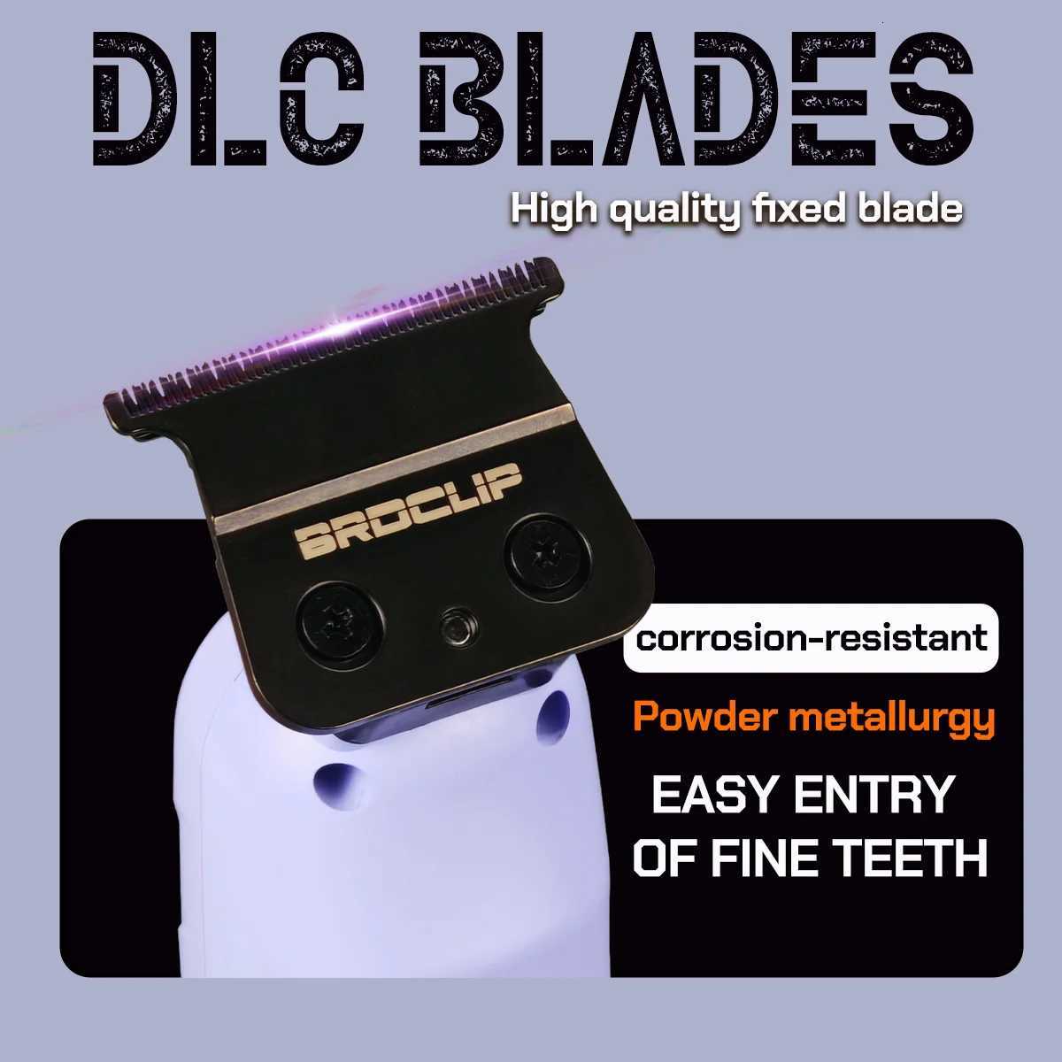 Professional Hair Trimmer BRDCLIP Hair Clipper for Man BRD 109 DLC Blade 7700RPM with Base 1200mAh Barber Shop Carve MachineT251120