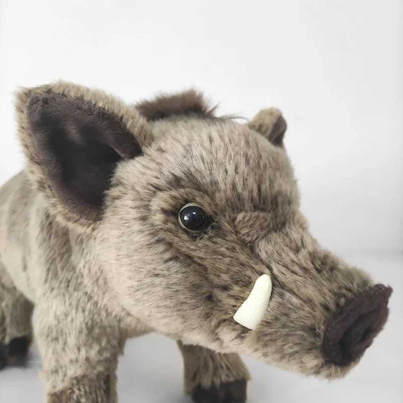 Vicious African Pig Plush Toy Frightening Wild Boar Stuffed Animal Dolls Ideal Birthday Gifts For Boys Decoration Dropshipping G251120