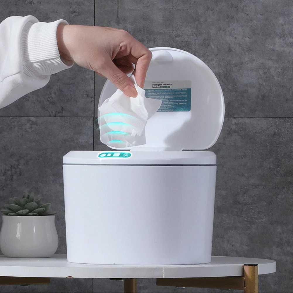 3L Electric Sensor Trash Can Removable Garbage Bin Automatic Desktop Waste Bin Clean Accessories for Home Office C251120