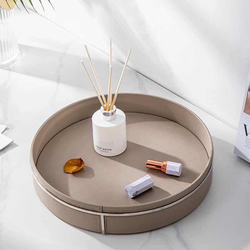 Luxury Stainless Steel Leather Tissue Box Minimst Coffee Table Organizer for Living Room Premium Home Decor Accessories C251120