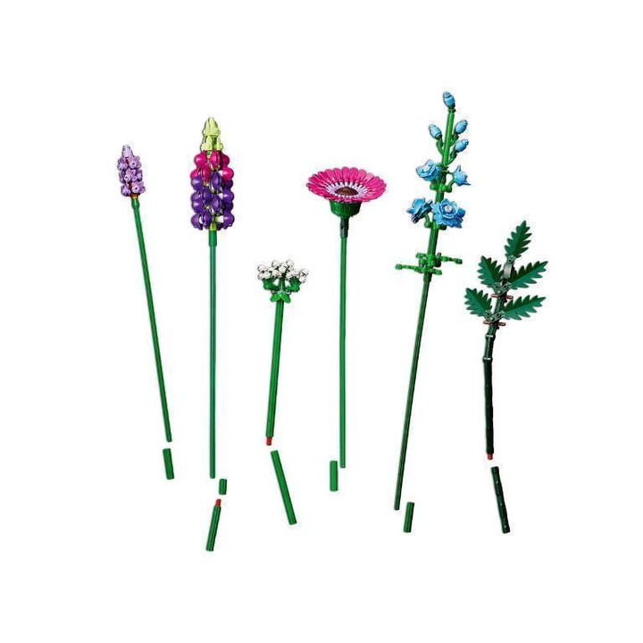 Lego ICONS series flowers and potted plants, building blocks, scenery, plant decorations, creative toys, holiday gifts, 10313 flowers