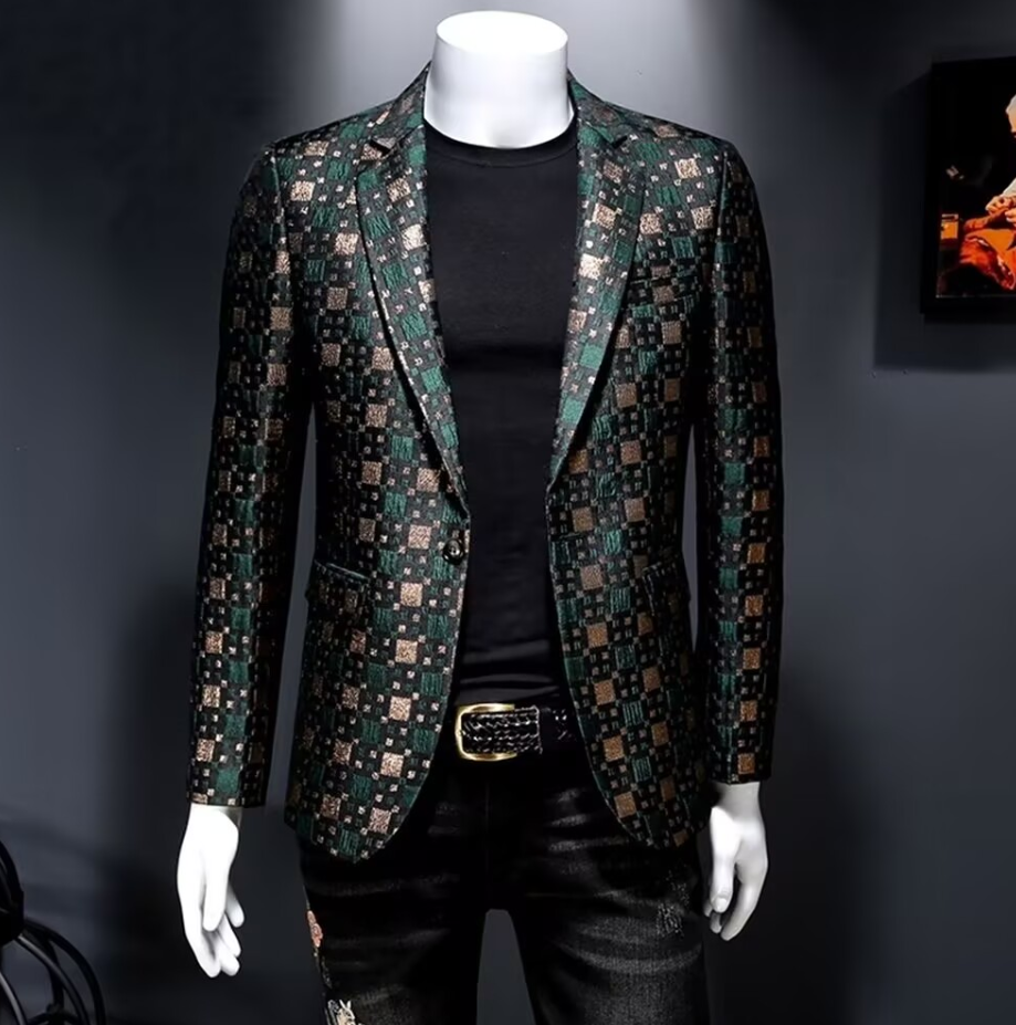 Men's Suits Spring Autumn Outerwear Business Casual Blazer Male Jackets Fashion Man Coats