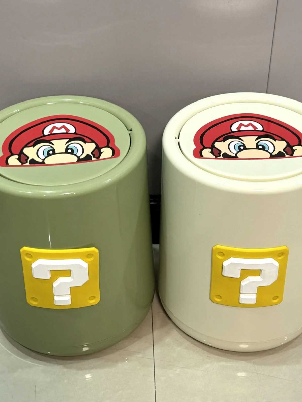 Creamy Wind Trash Can Cartoon Large Capacity Personty Cute Shake Lid Creative Home With Lid High Appearance Level C251120