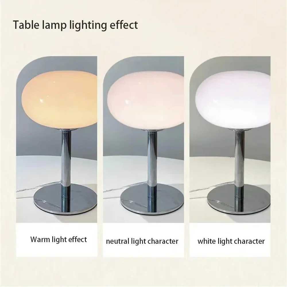 Nordic Simplicity Lollipop Glass Table Lamp Room Bedroom Study Simple Atmosphere Retro Standing Lamp Home Decor Reading Light M251120