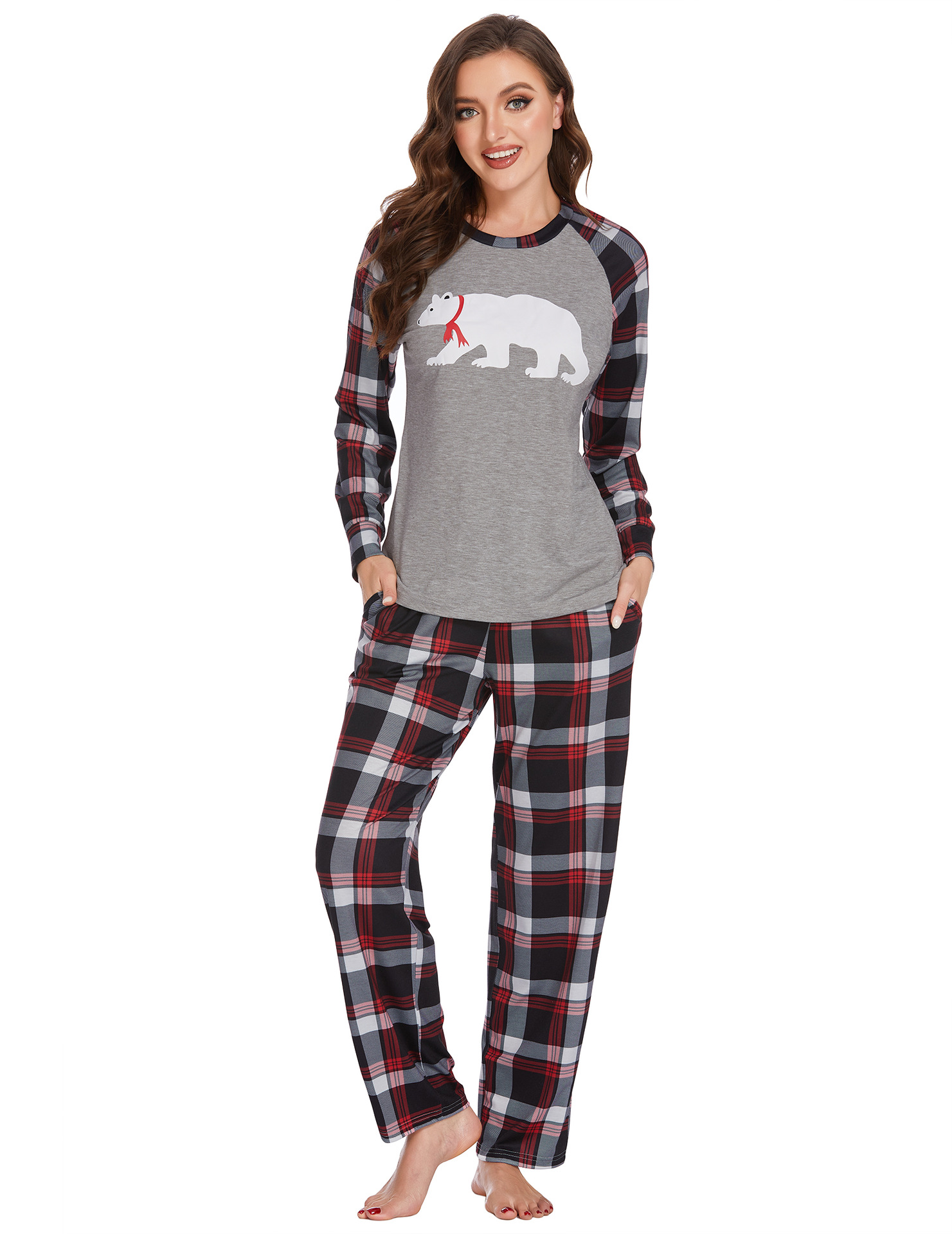 B1178-Fashionable Youth PJs Outfit Including Cozy House Shoe Complements