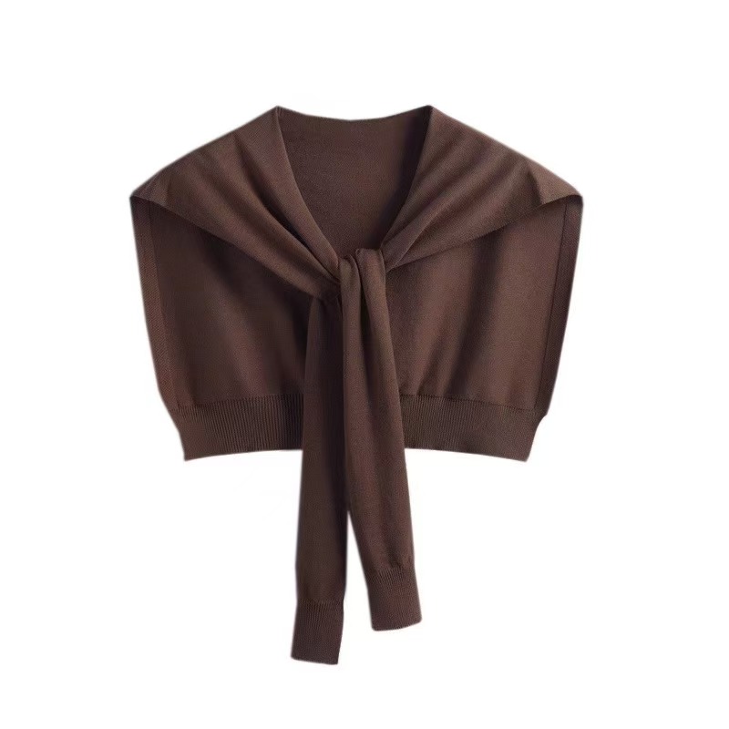 K452 Spring and summer Internet celebrity knitted small shawl for women to wear as an outer layer, summer shoulder-protecting cervical vertebra versat