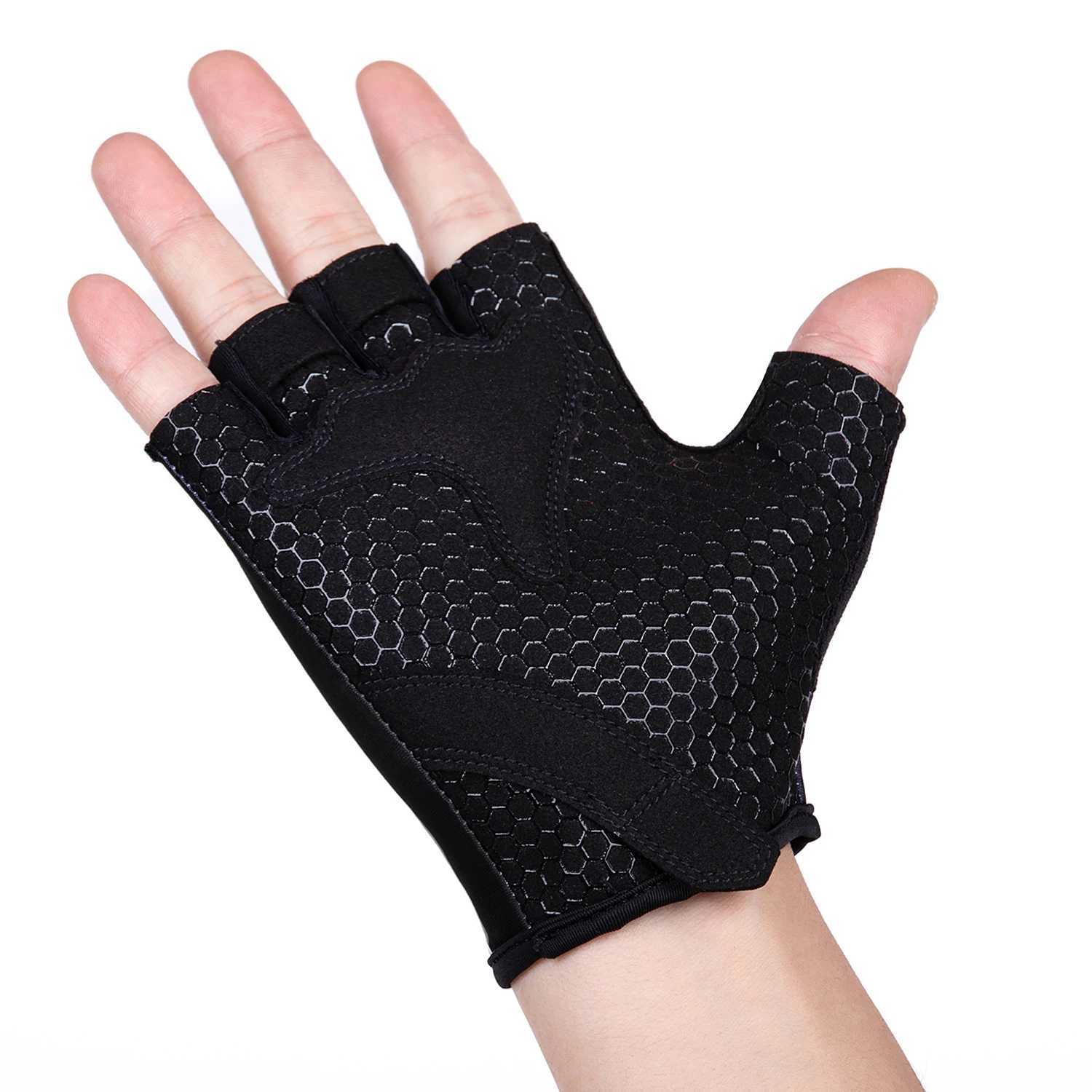 New 2025 Bicycle Gloves UAE Team Mens Half Finger Mat MTB Road Bike Gloves Running Fitness Cycling Sport Gloves Y250419