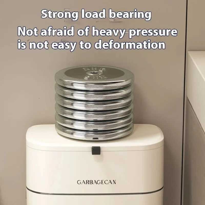 Kitchen Trash Can Multi-layer Dry Wet Separation Garbage Storage Bin Large Press-type Paper Basket with Pulleys Home Supplies C251120