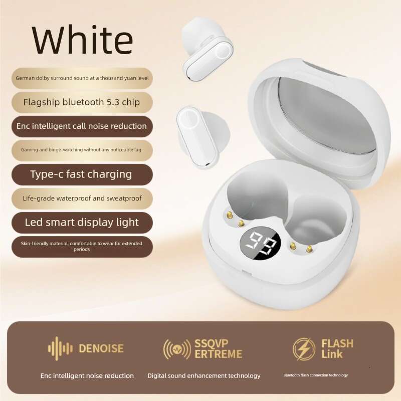 Famous Brand Designer Niche New Bluetooth Headphones & Earphones Long Battery Life Half In-Ear Call Noise Cancellation True Wireless Sleep Headphones