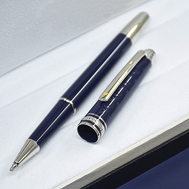 Special Edition Prince Dark Blue Resin And Metal Rollerball Pen Ballpoint Pen Stationery Office School Writing Ink Fountain Pens With Serial Number
