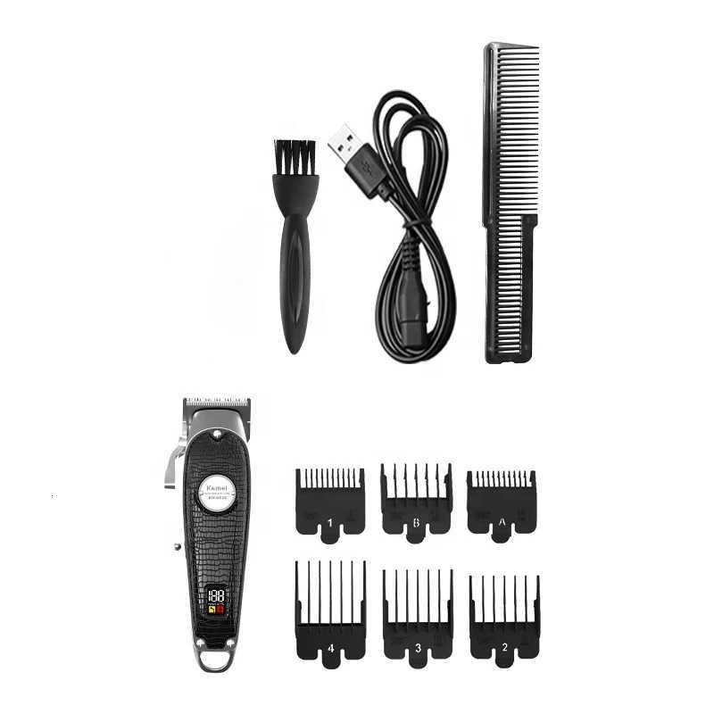 Keme Professional Hair Clipper For Men Rechargeable Beard Hair Trimmer Adjustable Electric Barber Hair Cutting MachineT251120