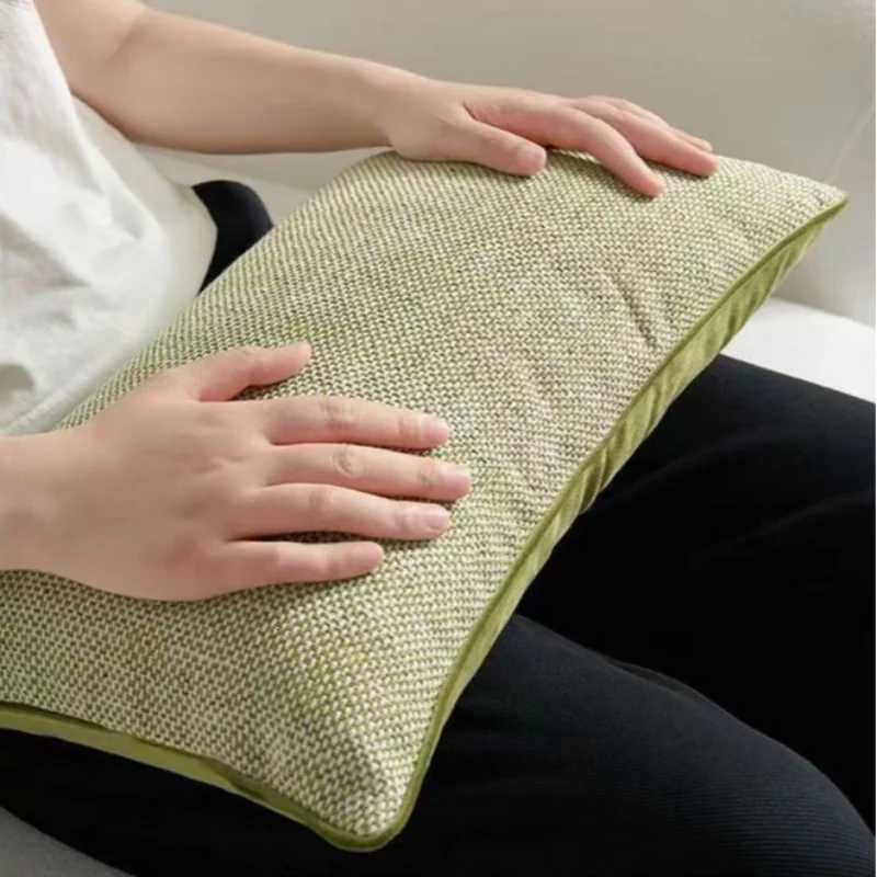 Pillow Case High End Green Cover Decorative Modern Light Luxury Geometric Texture Cases Home Living Room Sofa Cushion Covers C251120
