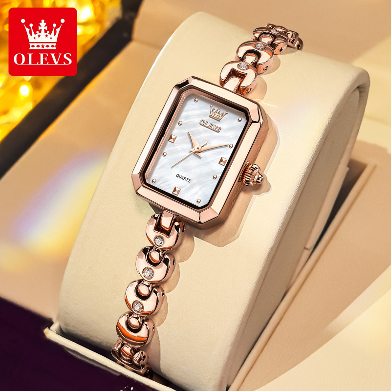 OLEVS Designer Women's Sexy Sporty Fashionable And Casual Barrel-shaped Quartz Waterproof Luminous Women's Watches Luxury Watches Free Deliv