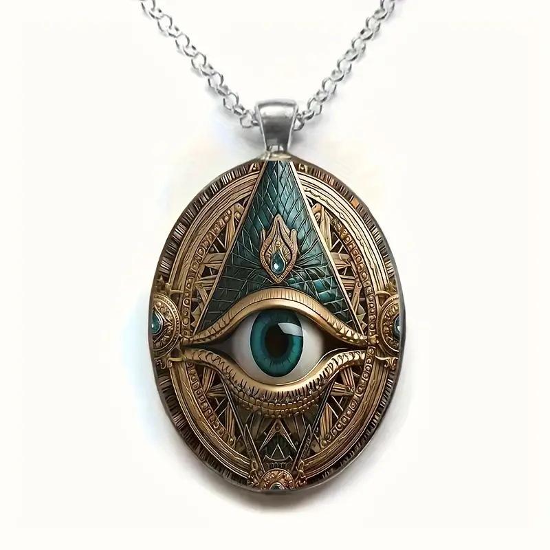 Fashion Eye Eye Pattern Pendant Necklace jewelry for men designer necklace designer necklace diamond chain luxury jewelry women mens chain cuban link  - view 5