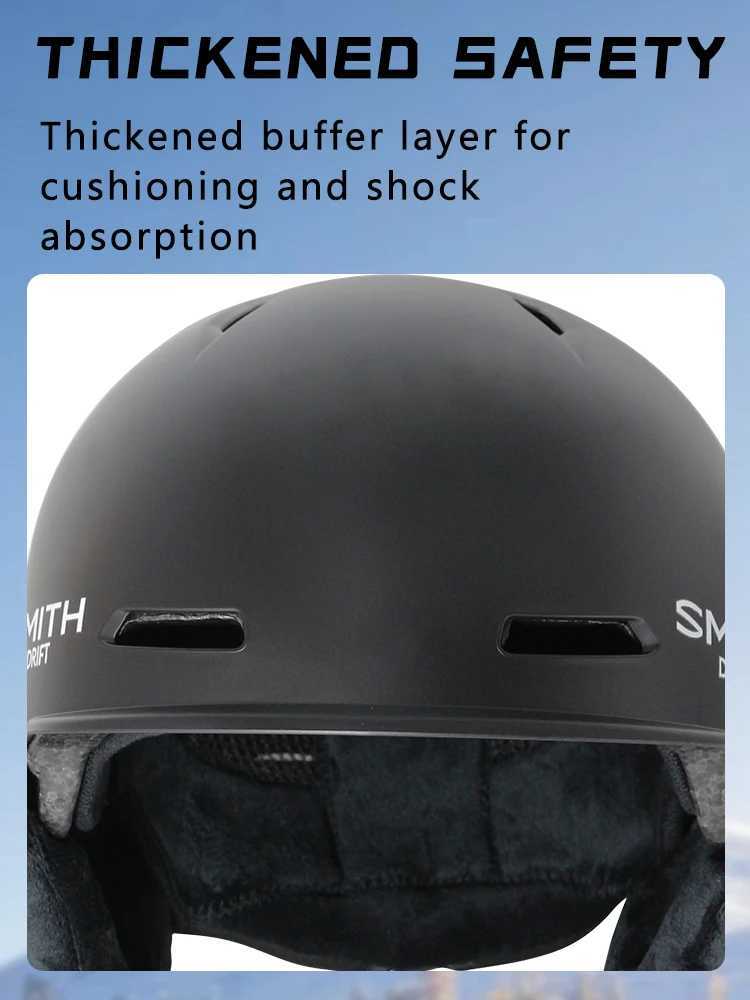 SMITH DRIFT Ski Helmet Lightweight Shockproof Winter Snowboard Snowmobile Skating Men Women Teenager Kids Adult Outdoor Sports L251120