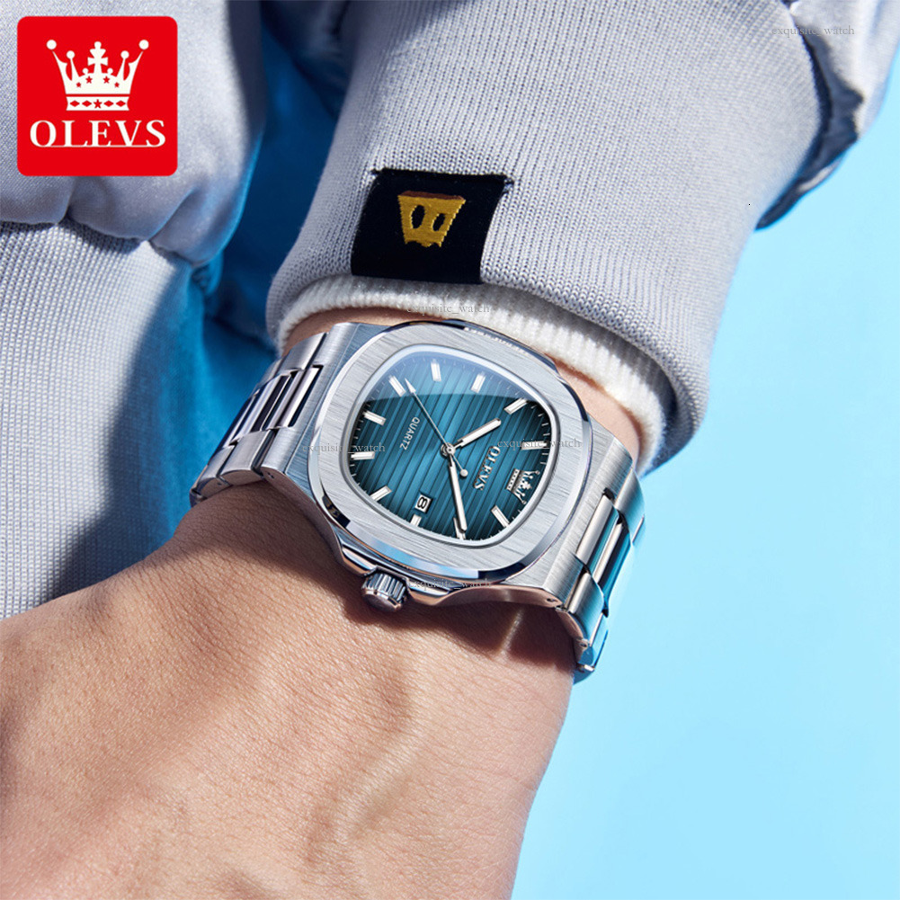 OLEVS Designer Men's Fashion Casual Youth Fashion Multi-functional Quartz Watches Punk Waterproof Men's Watches Luxury Watches Free Delivery