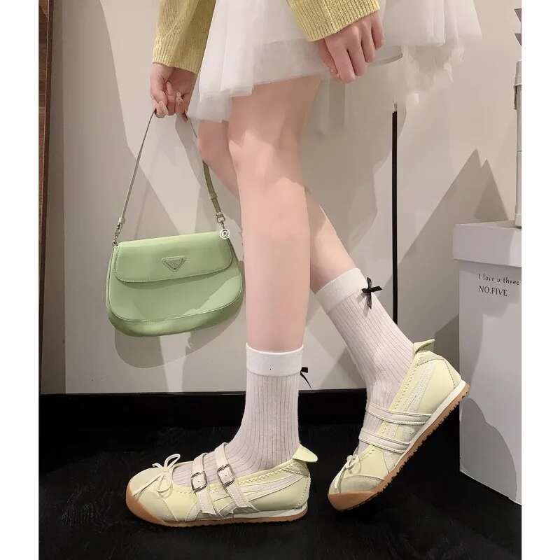 Flats Fashionable Elegant Round Toe Women Comfortable Street Style Soft Sole Ballet Mary Jane Shoes