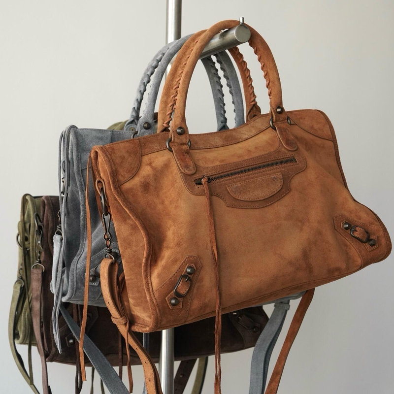 10A Quality Women's Makeup Bag Single-Shoulder Handbag Large Capacity Crossbody Casual Motorcycle Bag Commuter Tote