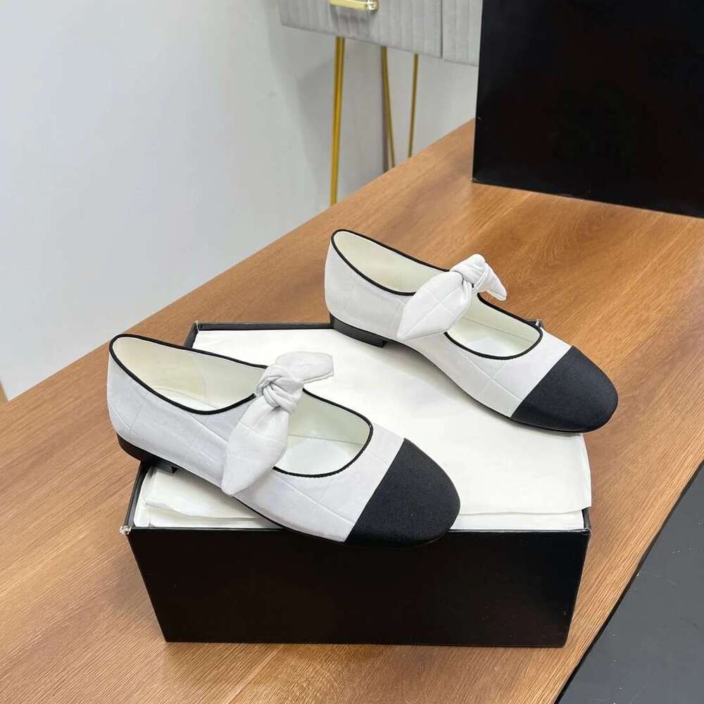 New Women Size35-41 Genuine Leather Ballet Flats Butterfly Knot Round Toes Mixed Colors Designer Shoes atillas De Mujer