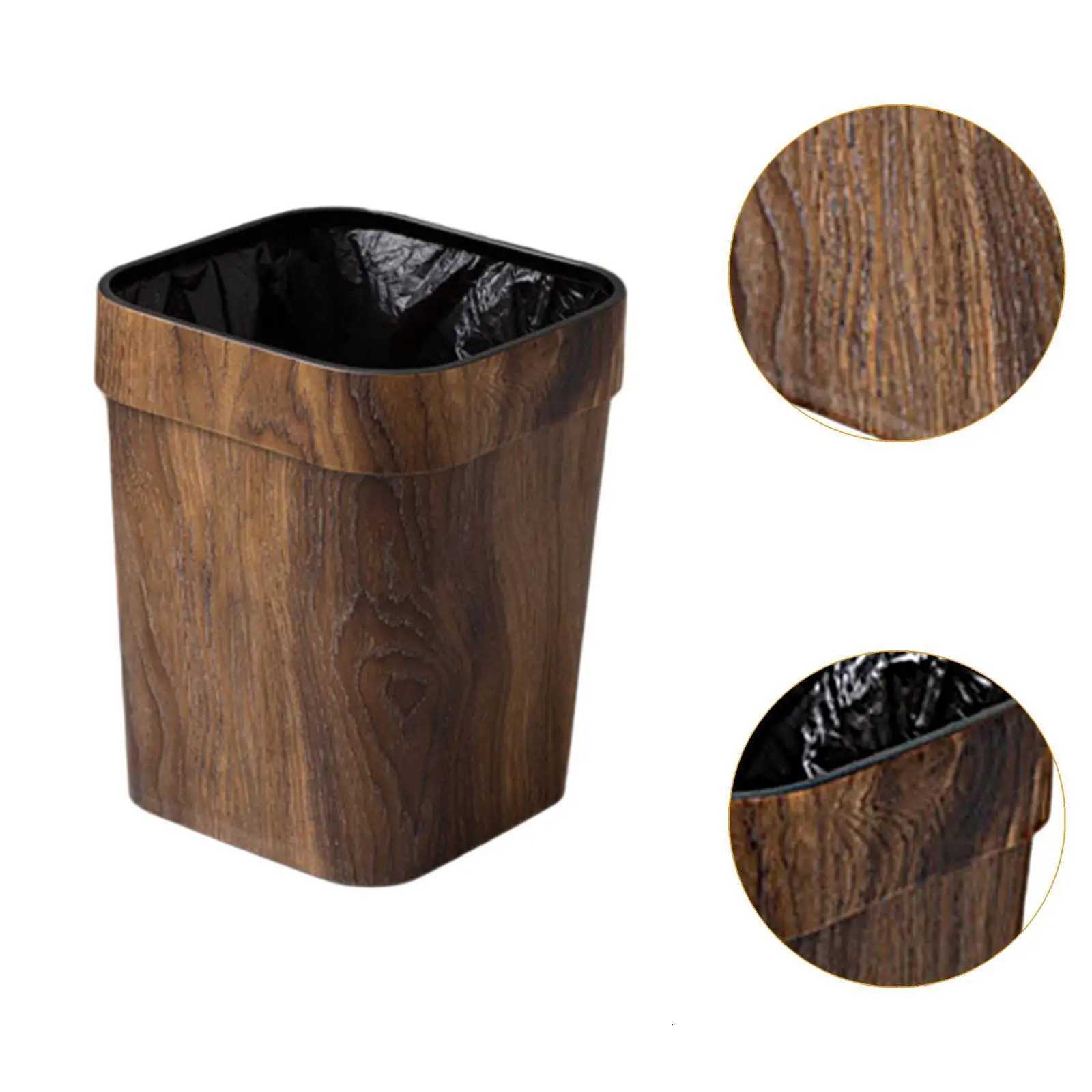 Trash Bin Farmhouse Small Narrow Garbage Can for Dorm Room Office Kitchen C251120