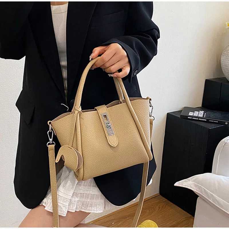 Fi Design Wen Bucket Bag Brand Trendy Basket Bag Versatile Simple Solid Color Texture Wens Bag Shoder Crossbody Bag Y251120