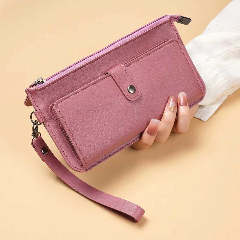 Factory direct new bag womens long multi-functional zipper multi-card clutch buckle zipper student walletW251120