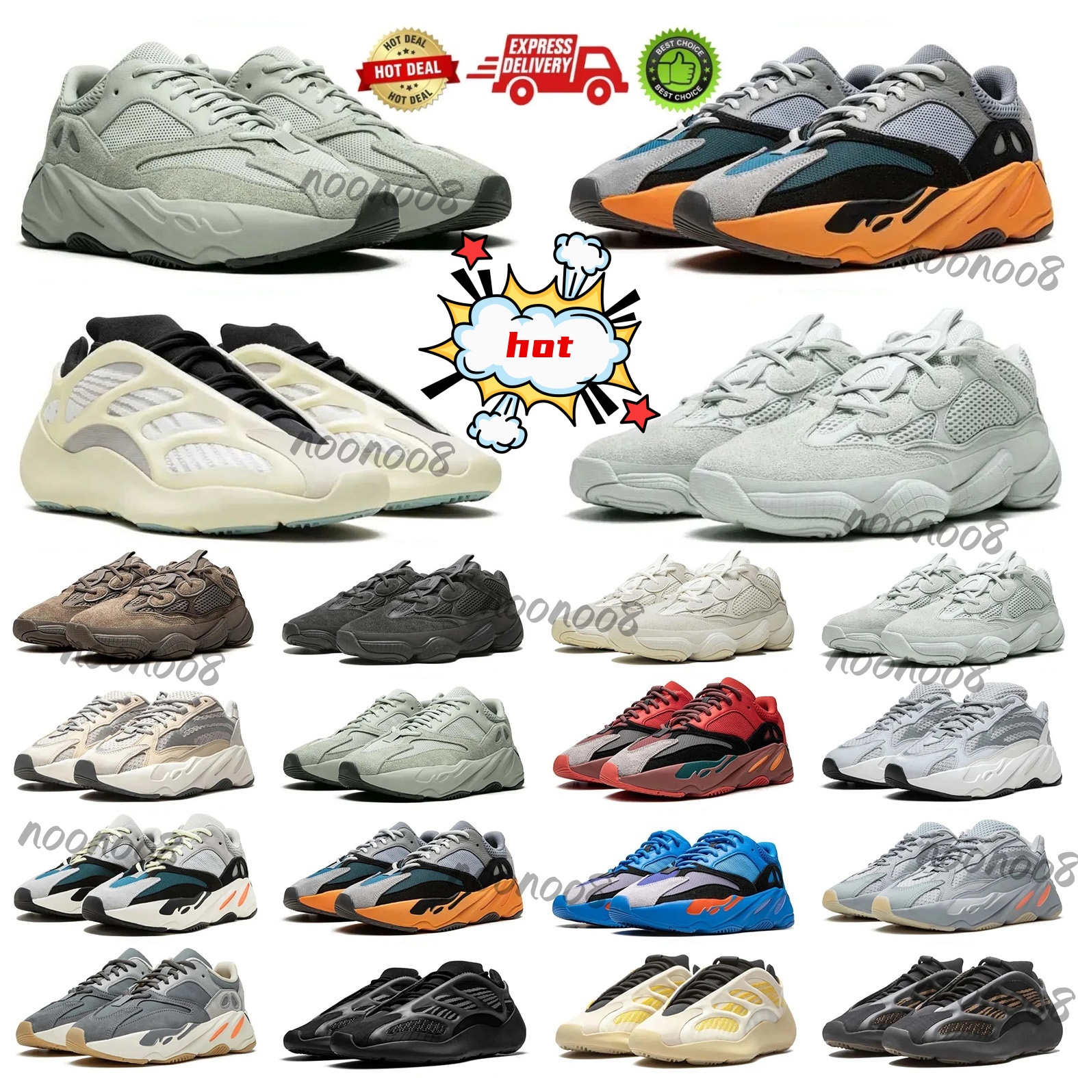 sneakers Designer Azael Dark Runner Running Shoes Mens Women Copper Fade Vanta Solid Grey Fade Salt Carbon Analog Red Blue Static Vanta Inertia Shoe salkf