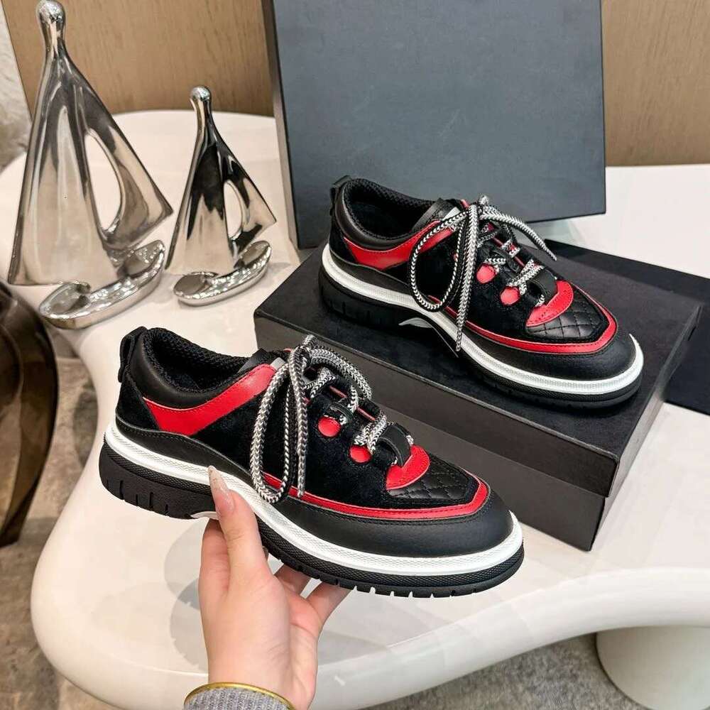 Sneakers Sewing Sports Natural Cow Suede Flats Leisure Round Toe Designer Shoes atillas De Mujer Women Genuine Leather 01