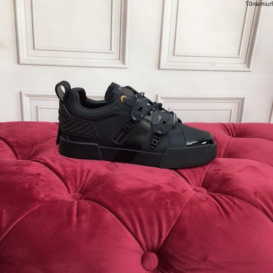 d g dg fashion shoe sneakers womens casual shoes designer women leather lace up color matching white black flat sole classic luxury hm dolce and gabanna gabbanaly 33UI
