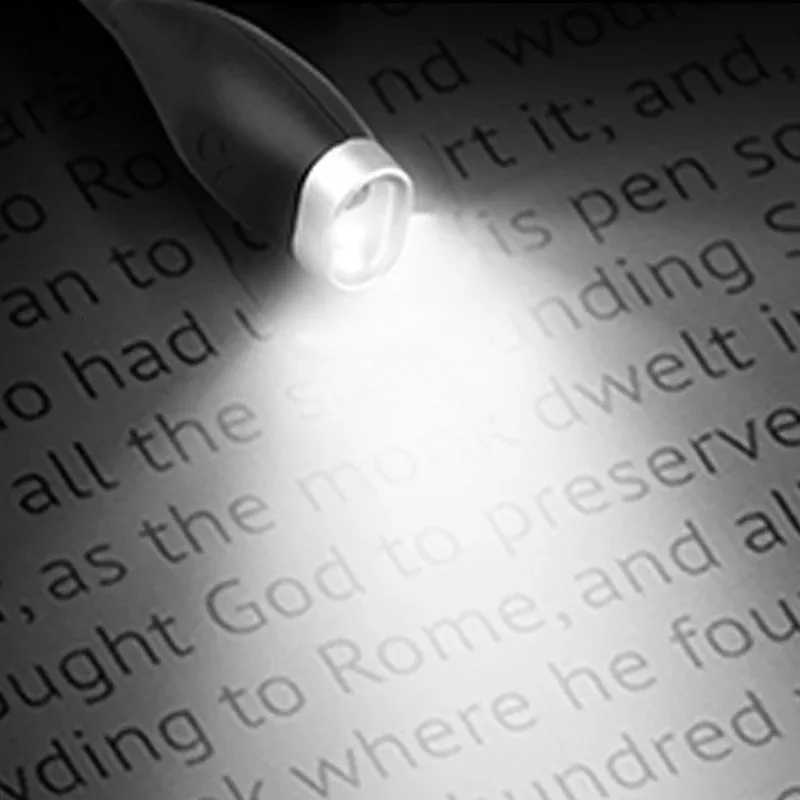 LED Neck Reading Light Bendable Arms Book Light Hands Free Reading Lamp Rechargeable for Night Running Walking Knitting Camping M251120