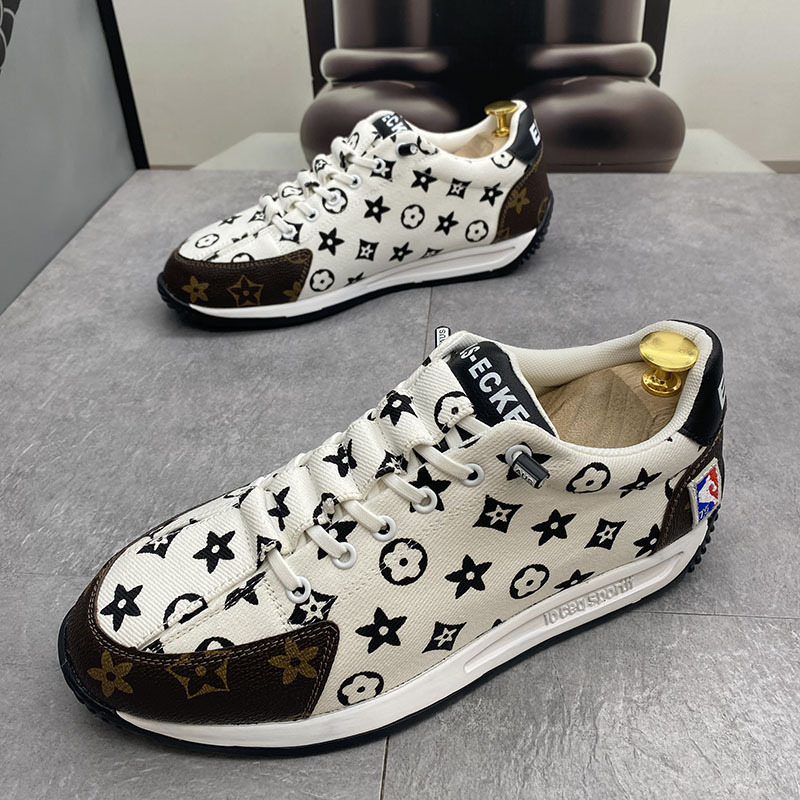 Free shipping autumn and winter casual sports Korean-style fashionable and versatile, trendy men's daily wear, fabric breathable thick-soled boar