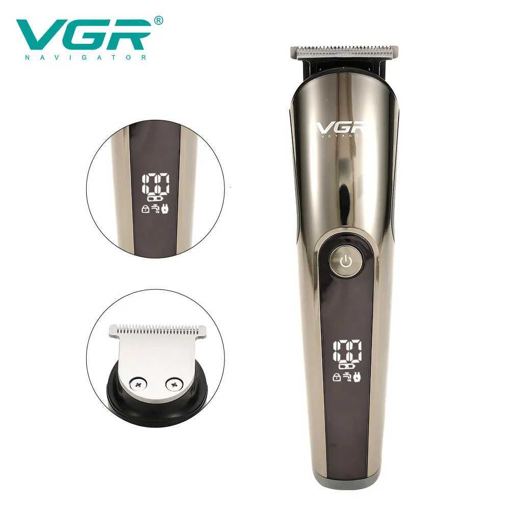 VGR 107 hair clipper cross-border digital display multi-functional cutter head professional carving electric fader manufacturersT251120