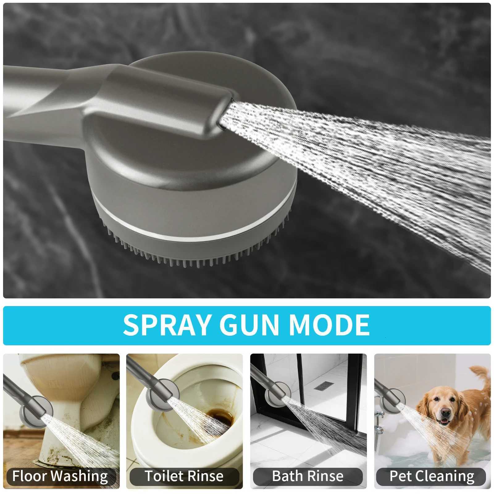 4 Modes Hard Water Filter Shower Head 15 Layers Filtration Water Saving High Pressure Shower Heads15m Hose with Pause SwitchM251120