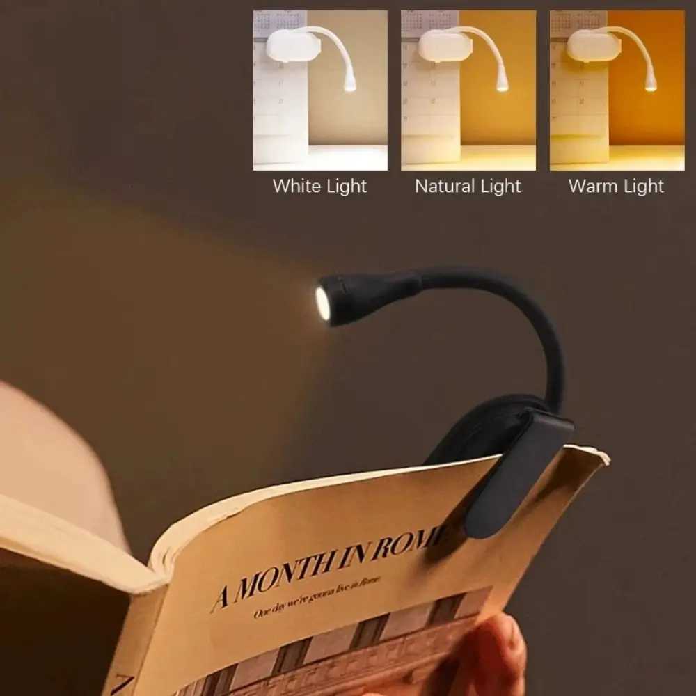 Portable Mini Reading Book Light Dimmable 360 Flip Clip-on Night Lights Eye Protection Rechargeable Led Book Lamp Bedroom M251120