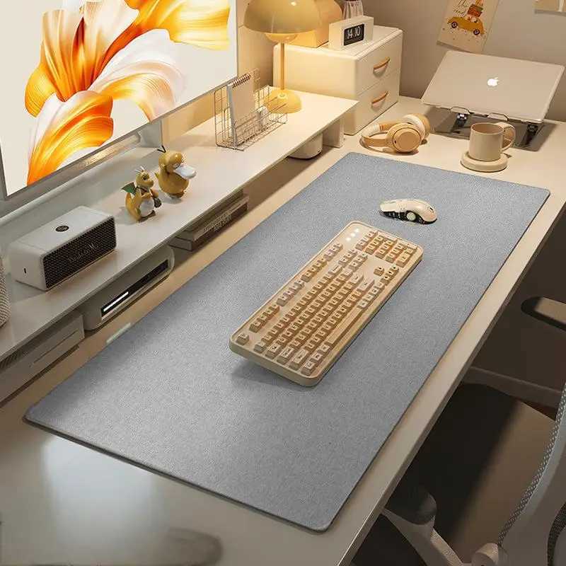 4MM Gaming MousePad Cotton and Linen Rubber Mouse Pad Large Desk Mat Gamer PC Desk Mat Keyboard Pad Cputer Desk Pad Y251120