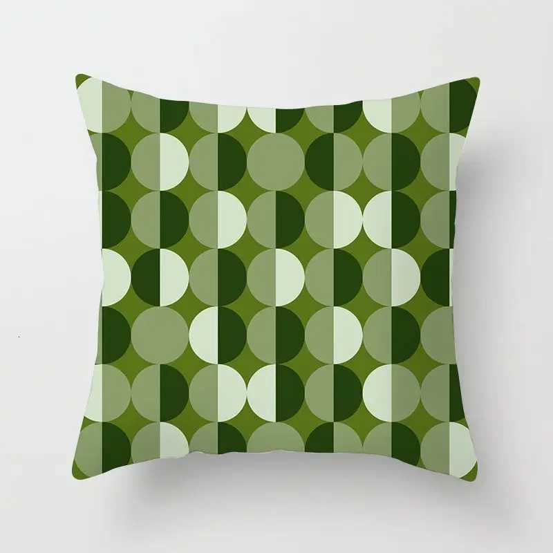 Pillow Case Sweet Mint Green Print Cushion Covers Fresh Art Pattern Geometric case Fashion 4545cm Decorative Throw s Case C251120