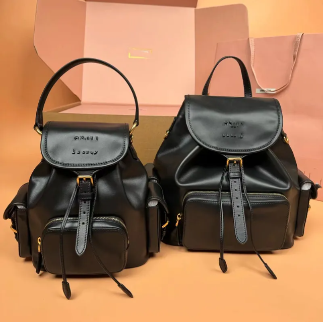 Designer Backpack Shoulder bag Retro Motorcycle Tote Bag Designer Bag Leather Purses Woman Crossbody Bags Fashion Handbag Black Tan