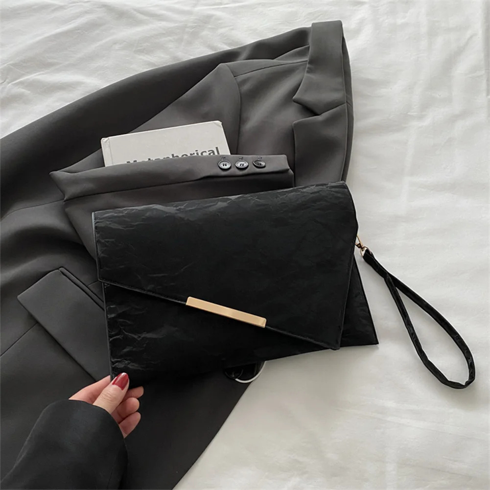 Womens envelope large capacity PU leather fashionable party bag elegant evening wallet womens outdoor wallet 250418