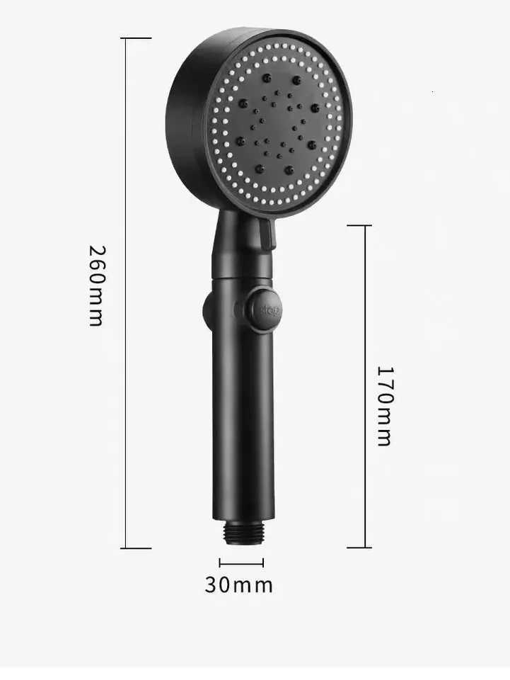 Five-speed Multifunctional Shower Supercharged Shower Head Bathroom Household Water Heater Shower Hand ShowerheadM251120