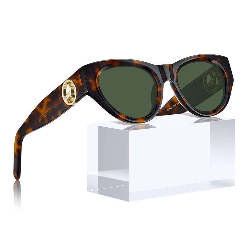CARFIA Trendy Women's CatEye Sunglasses - Bold Style with Designer Finish, Polarized UV400 Protection with box