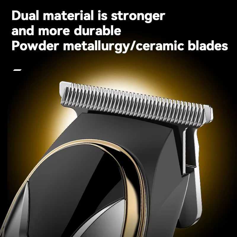 Kemei Professional Hair Clipper USB Charging Hair Trimmer Rechargeable Cordless Mens Electric Cutting Machine PG1990A 1598 KitT251120