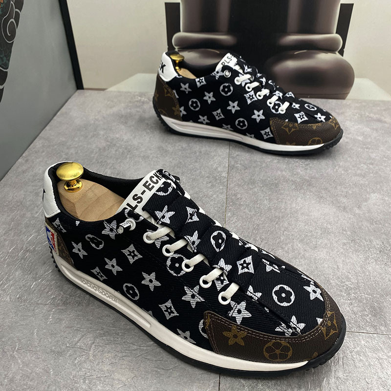 Free shipping autumn and winter casual sports Korean-style fashionable and versatile, trendy men's daily wear, fabric breathable thick-soled boar