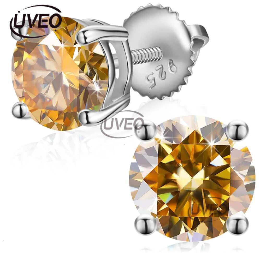 Earrings, fashion designer earrings, 3mm -10 mm classic spiral rear earrings jewelry Sier VVS Mozambican dia studs for men and women Free delivery