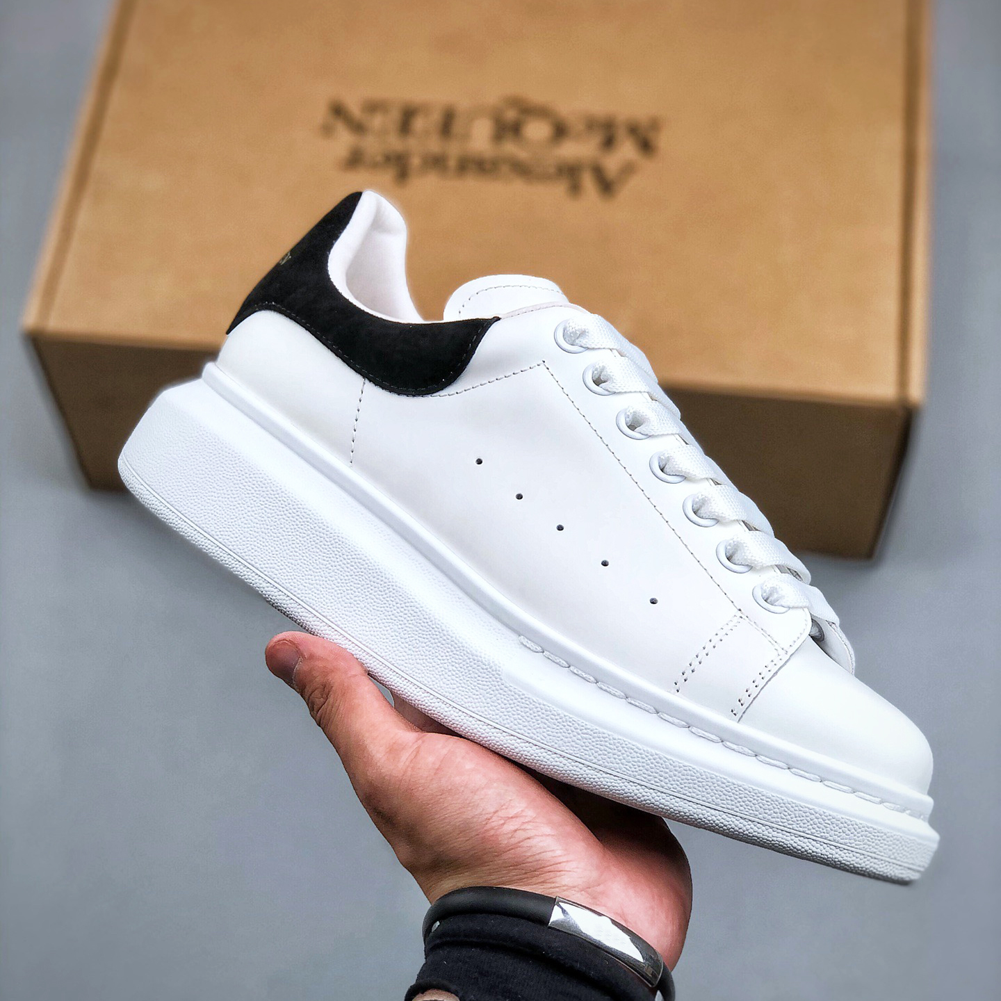 US Designer Oversized Men Women Casual Shoes Leather Lace Up Men Fashion Platform Sneakers Sneakers White Black Luxury Black SuedeWhite Black Luxury Shoes