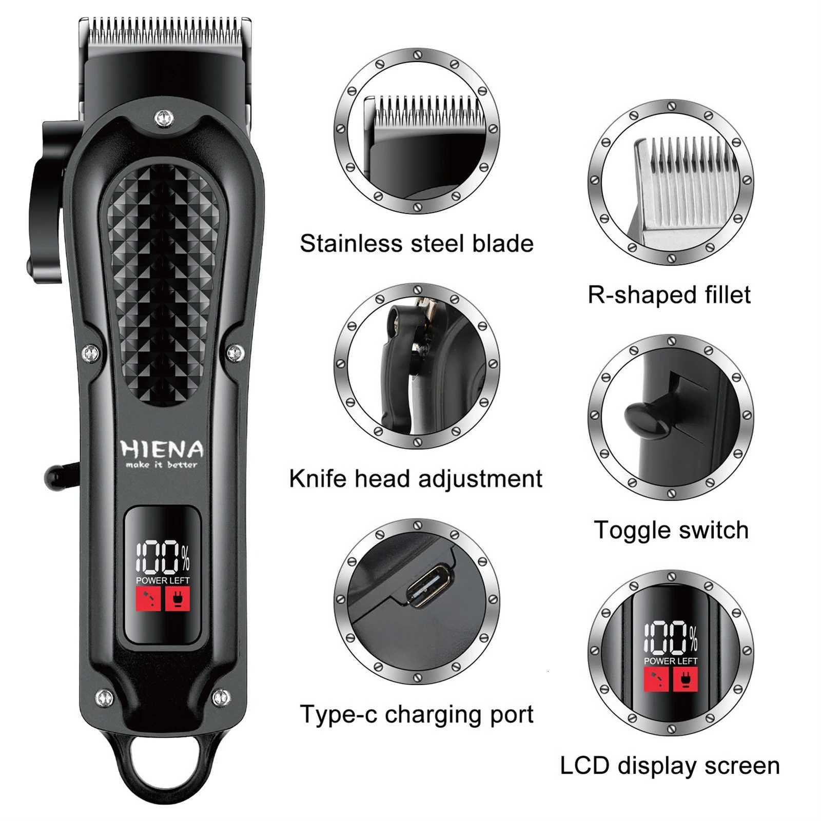 HYN-212 Electric Hair Clipper UBS 5V1A Rechargeable Cordless Beard Trimmer Men Powerful Electric Hair Clipper Trimming ToolT251120