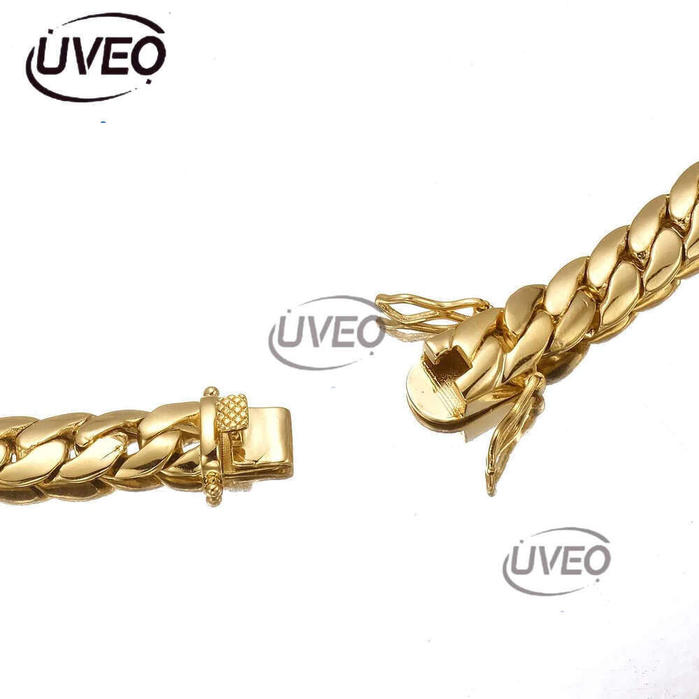 6mm-10mm 304 Stainless Steel Snake Chain Necklace Bracelet Real Gold Plated Jewelry