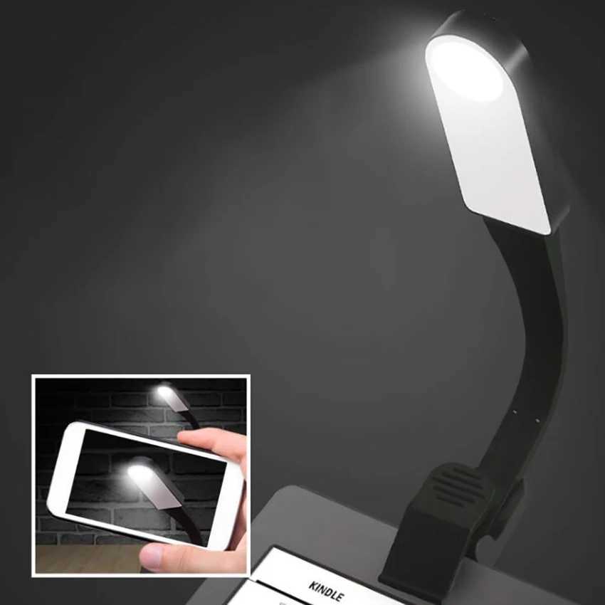 Book Lights With Clip USB Eye Protection Reading Lamps Touch Dimming LED Lamp 360 Degree Bending Bedroom Bedside Night Light M251120