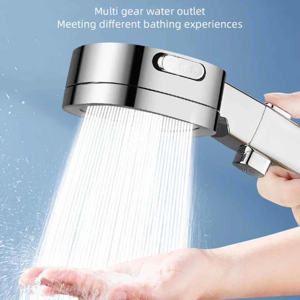 3 Modes Strong Pressurized Shower Head with Filter Large Flow High Pressure Handheld Shower Nozzle Household Shower AccessoriesM251120