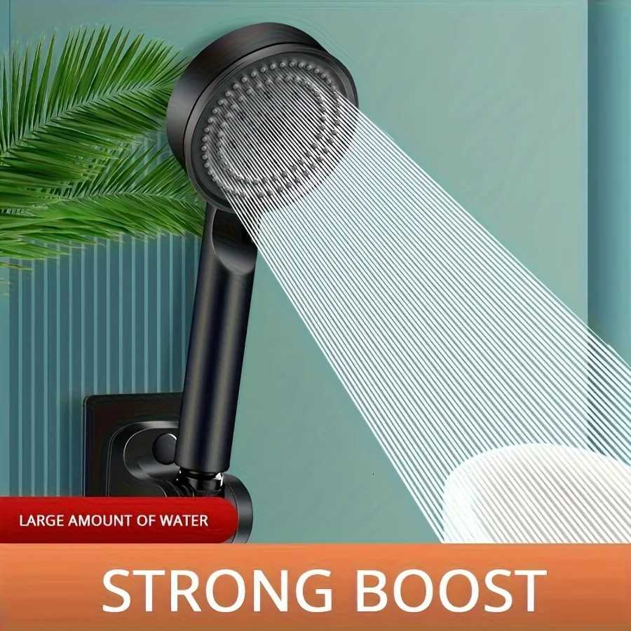 1PC 5-Mode High-Pressure Shower Head 5 Adjustable Speeds Spray Patterns Wall-Mounted Bathroom ABS Durable Adjustable FlowM251120